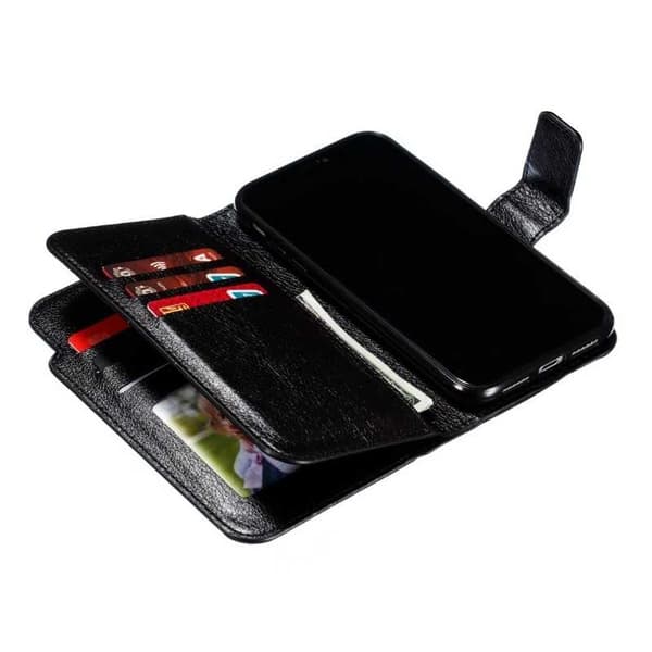 iPhone 11 Praktisk Plånboksfodral med 12-Fack Array V4 Svart