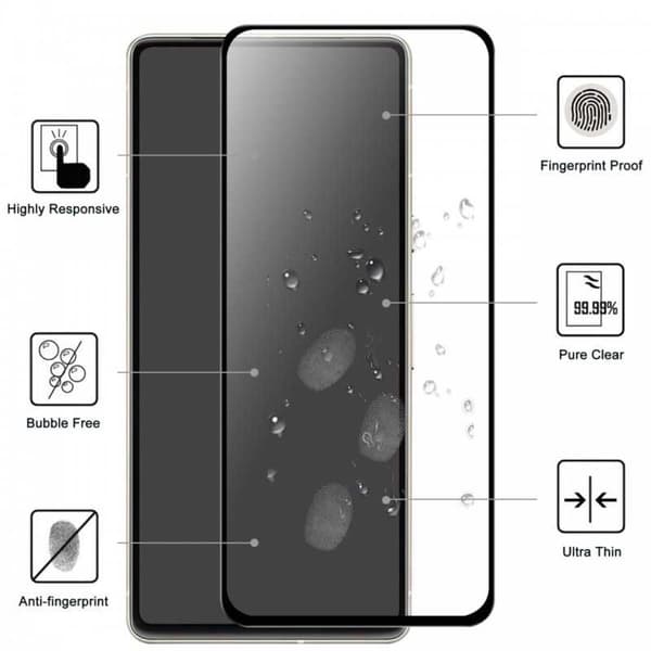 2-PAKK Google Pixel 7A FullFrame 0,26mm 2,5D 9H herdet glass Transparent