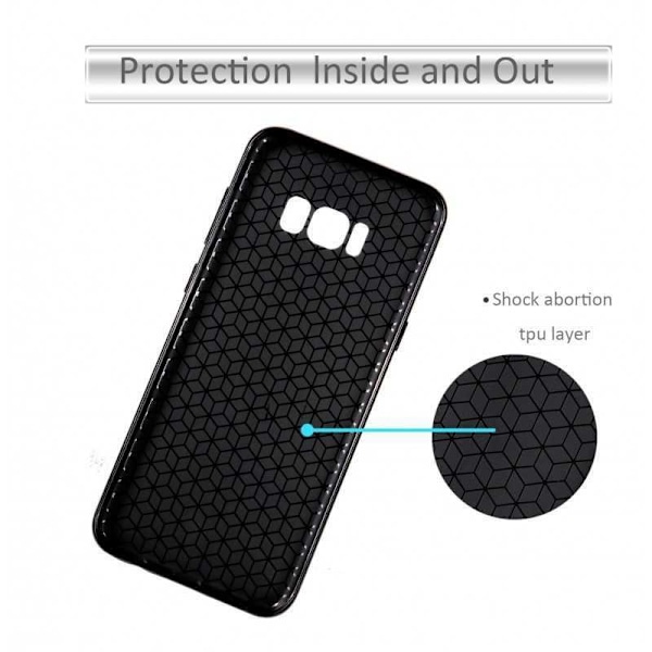 Samsung Galaxy S8 Plus iskunkestävä suojus FullCarbon V2 Svart