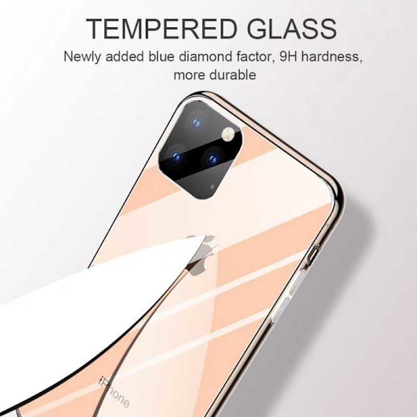 iPhone 13 Pro stødabsorberende skal 9H hærdet glas bagside af glas Transparent