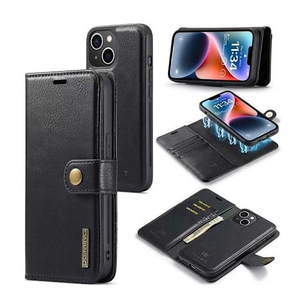 2in1 Mobil pung Magnetic DG Ming iPhone 15 Black