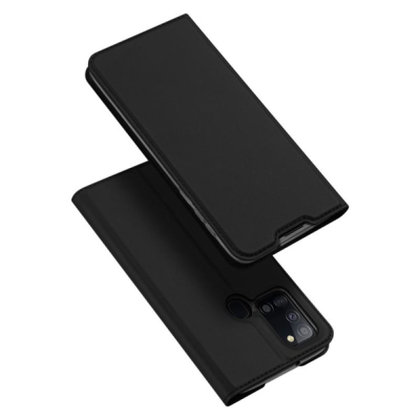 Samsung A21s Exclusive Flip Case Smooth-kortspor Black