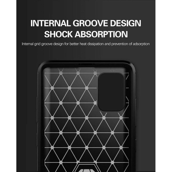 Samsung Galaxy A71 Shockproof Shell SlimCarbon Black