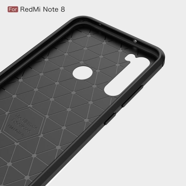 Xiaomi Redmi Note 8 iskunkestävä SlimCarbon kotelo Black