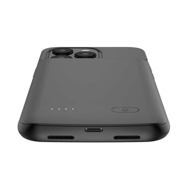 iPhone 13 Pro Stöttåligt Batteriskal Titan V2 4800mAh Svart