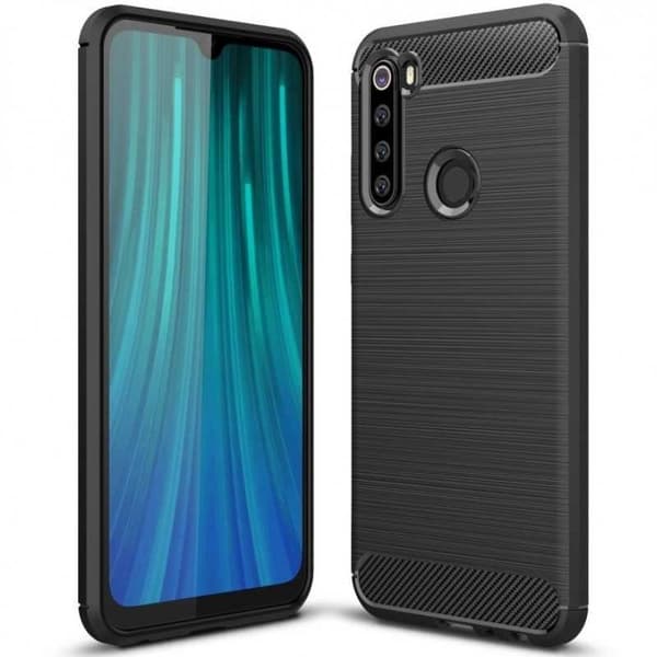 Xiaomi Redmi Note 8 iskunkestävä SlimCarbon kotelo Black