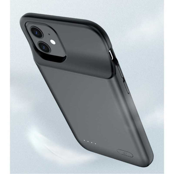 iPhone 12 Mini Stöttåligt Batteriskal Titan V2 4700mAh Svart