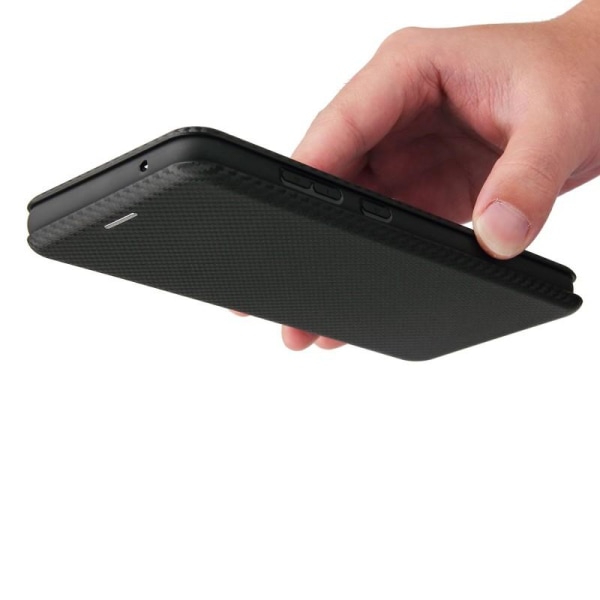 Samsung A72 5G Flip Case -korttipaikka CarbonDreams Black