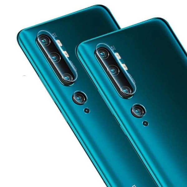 2-PACK Xiaomi Mi Note 10 / 10 Pro Linsskydd Kamera Transparent