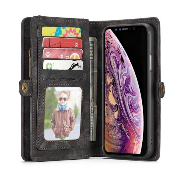 Multi-slot Flipfodral Apple iPhone XR Svart