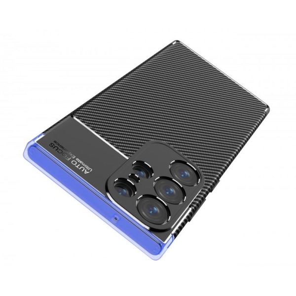 Samsung S23 Ultra Iskunkestävä ohut kansi FullCarbon V4 Black