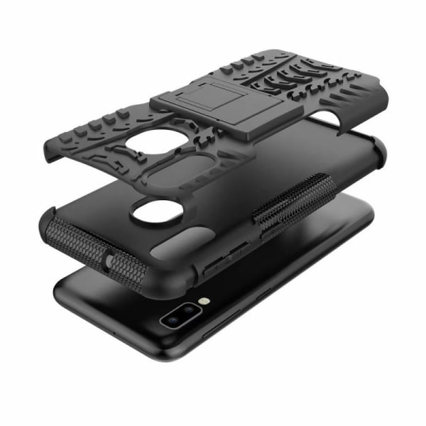 Samsung A20e stødsikkert cover med støtte aktiv (SM-A202F) Black