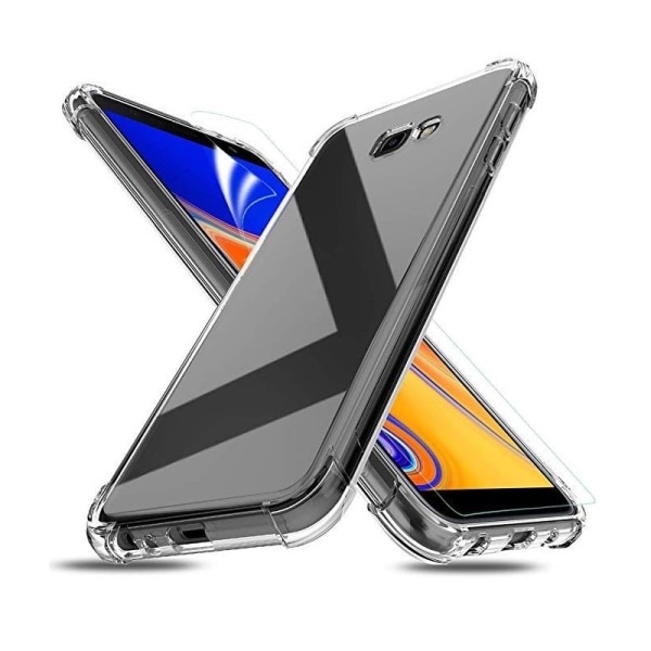 Samsung xCover 4/4S iskuja vaimentava silikonikuori Shockr Transparent