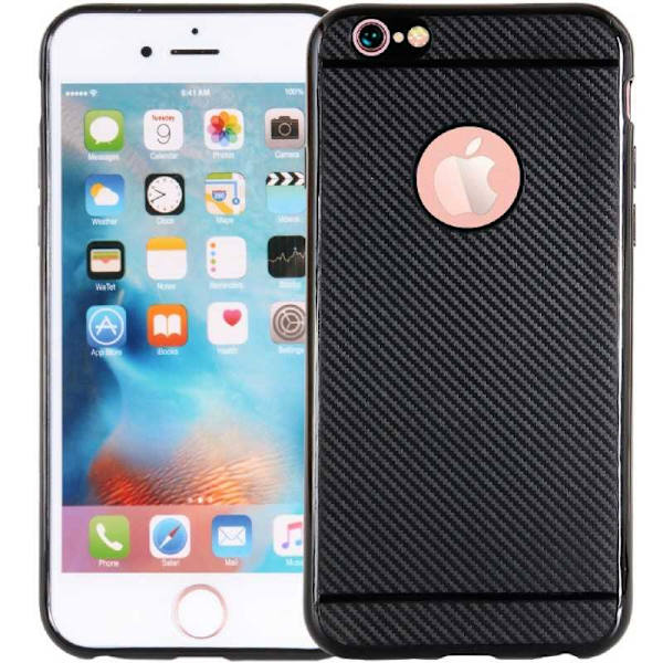 iPhone 6/6S Iskunkestävä suojus FullCarbon V2 Svart