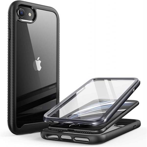 iPhone 8 Plus Full Coverage Premium 3D -kotelo ThreeSixty Transparent