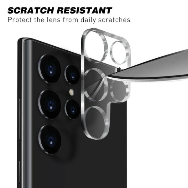 2-PACK Samsung S23 Ultra Kamera Skydd Linsskydd Transparent