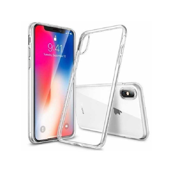 iPhone XS Max Stöttåligt Genomskinligt Skal Simple Transparent