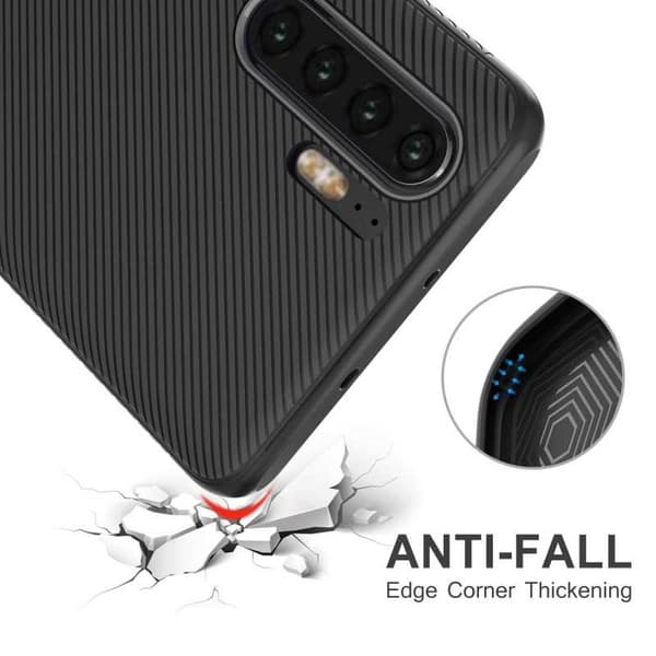 Huawei P30 Pro Iskunkestävä FullCarbon V3 Black