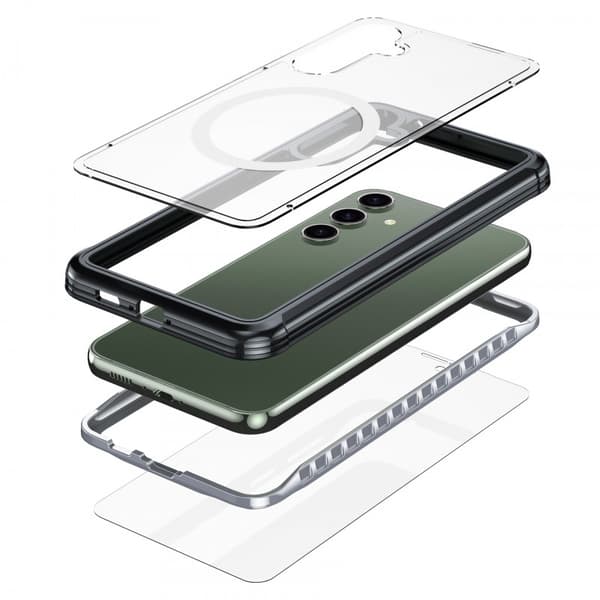 Samsung S23 FE Heltäckande Magsafe Premium 3D Skal 3in1 ThreeSixty