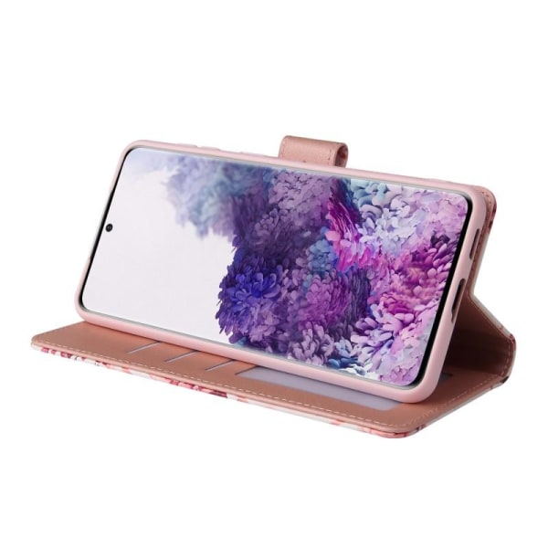 Samsung S21 Plus Trendikäs lompakkokotelo Sparkle 4-FACK Pink