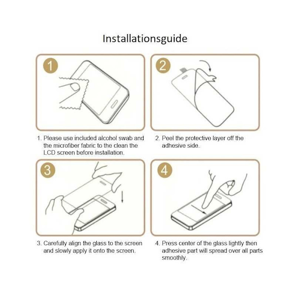 Google Pixel 4a 4G/LTE Härdat glas 0.26mm 2.5D 9H Transparent