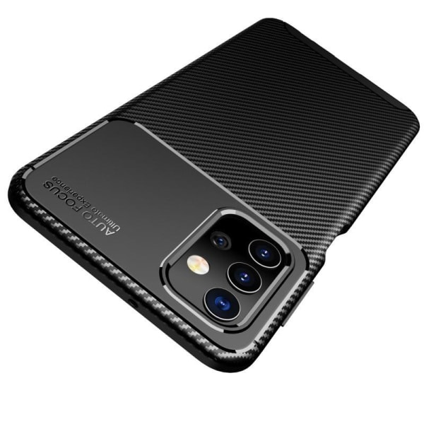 Samsung A32 4G stødsikkert tyndt cover FullCarbon V4 Black