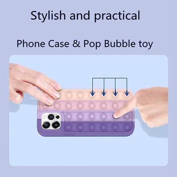 iPhone XS Max Skyddande Skal Fidget Toy Pop-It multifärg