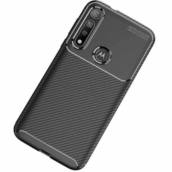 Motorola Moto G8 Plus Iskunkestävä ohut kansi FullCarbon V4 Black