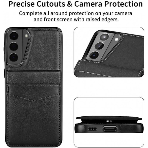 Samsung S21 Plus Mobile Cover -korttikotelo 5-FACK Retro V3 Black