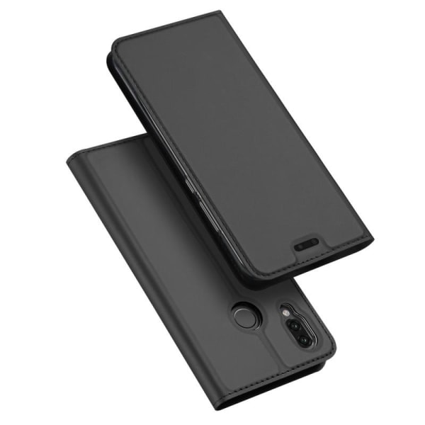 Huawei P20 Lite Flip Case Skin Pro med kortrum Svart