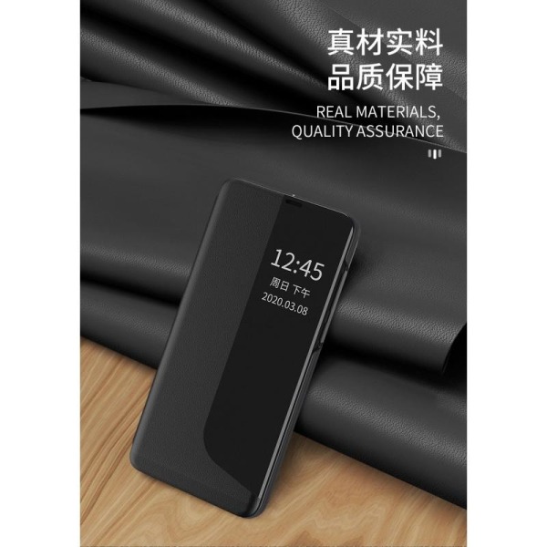 Huawei P20 Stilfuldt Smart View Case - Sort Black