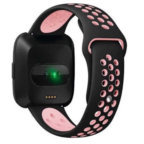 Universal Stilfuldt Sportsarmbånd Runnr - 20mm Black Svart/Rosa