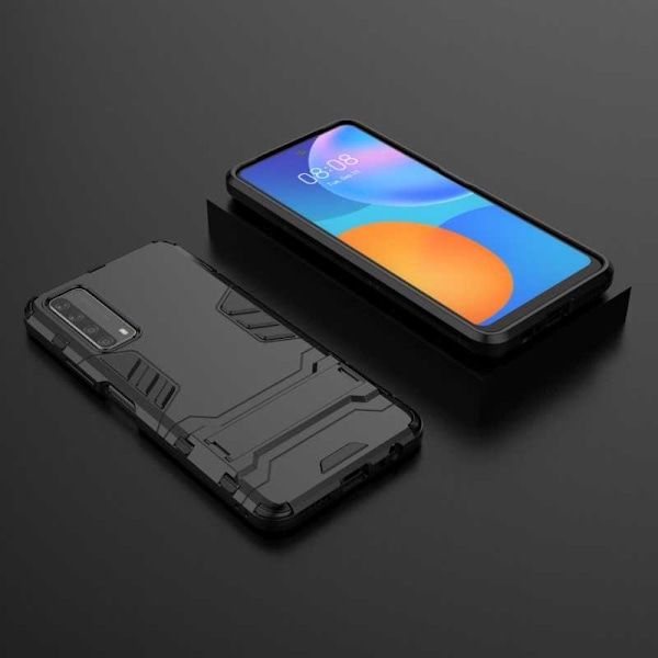 Huawei P Smart 2021 Stöttåligt Skal med Kickstand ThinArmor Svart