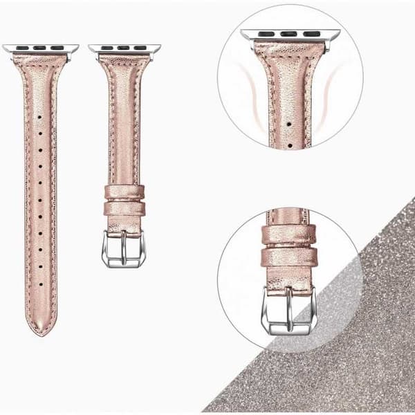 Apple Watch 38/40/41mm tyylikäs nahkaranneke Mercy