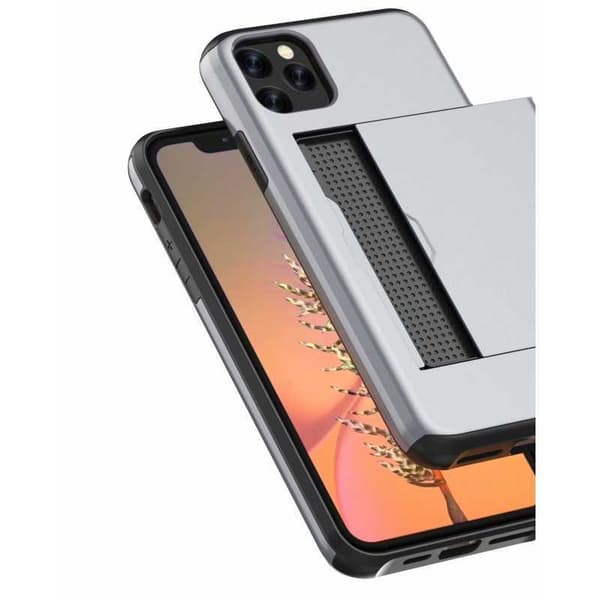 iPhone 11 Iskunkestävä kansikorttipaikka StreetWise - musta Black