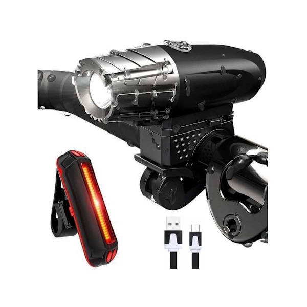 Cykellygte Vandtæt LED Super Bright Black