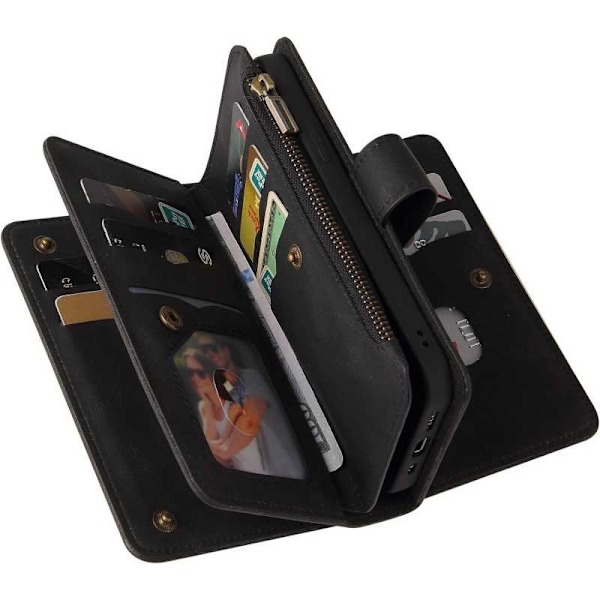 Samsung S24 multifunktionelt pung etui Lynlås 13-rum