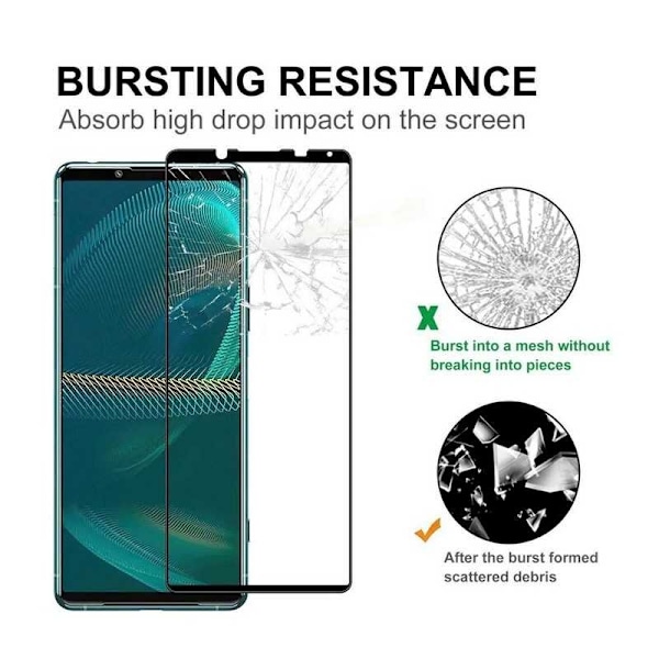 Xperia 5 IV FullFrame 0,26 mm 2,5D 9H hærdet glas Transparent