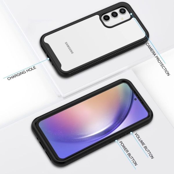 Samsung A54 5G Heltäckande Premium 3D Skal ThreeSixty Transparent