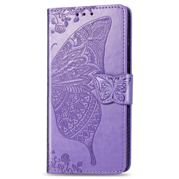iPhone 7 Plus / 8 Plus -lompakkokotelo PU-nahkainen 4-POCKET Mot Purple