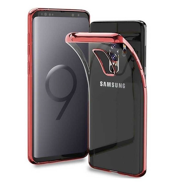 Samsung A7 2018 stødabsorberende gummicover Rosenguld