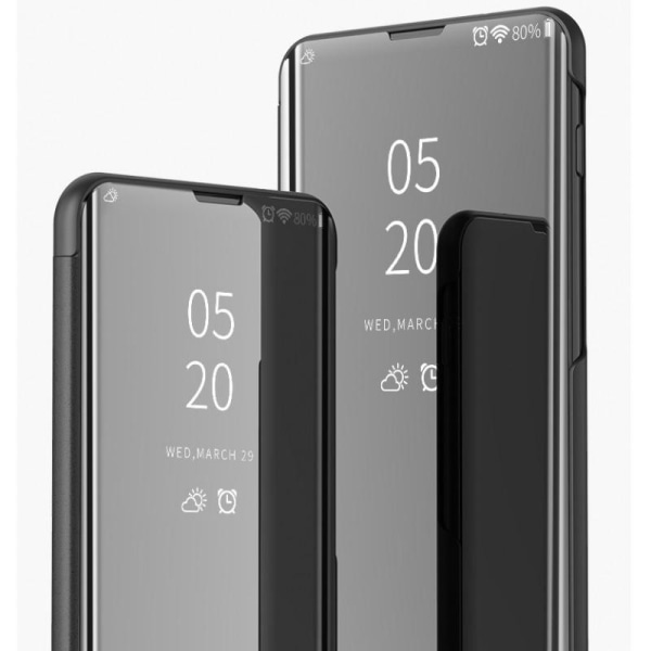 Huawei Nova 5T Smart Flip Case Clear View Seisova V2 Rocket Black
