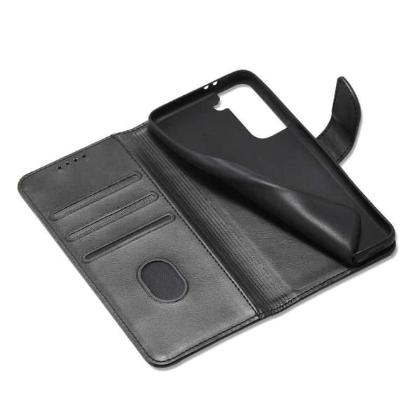 Samsung S23 FE Wallet Case PU-nahkainen 4-POCKET Black