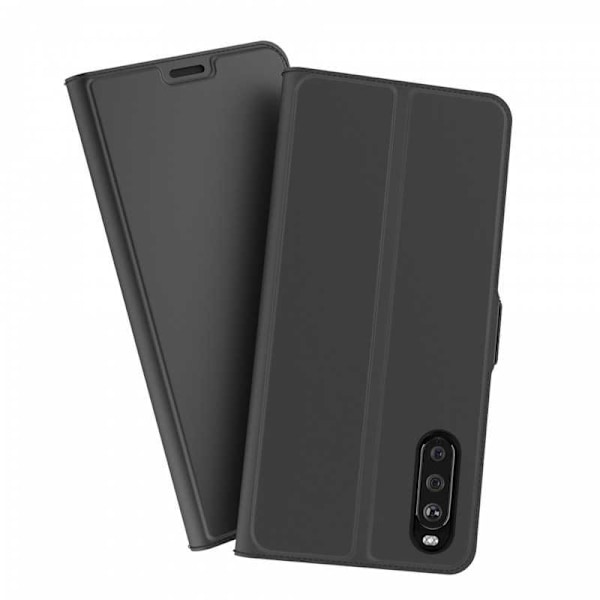 Sony Xperia 5 III Flip Case Skin Pro V2 med kortrum Black