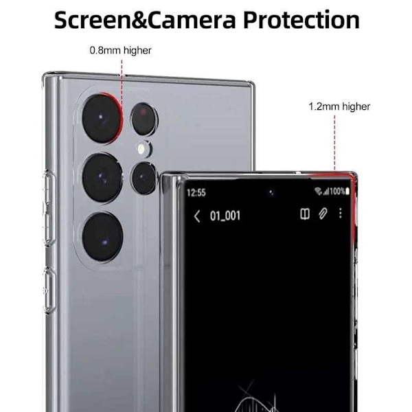 Samsung S24 Ultra Stødabsorberende silikonetui Simple
