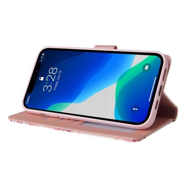 iPhone 13 Pro Trendigt Plånboksfodral Sparkle 4-FACK Rosa