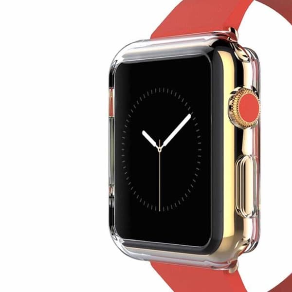 2-PACK Ultra-ohut TPU Shell Apple Watch 38mm Black