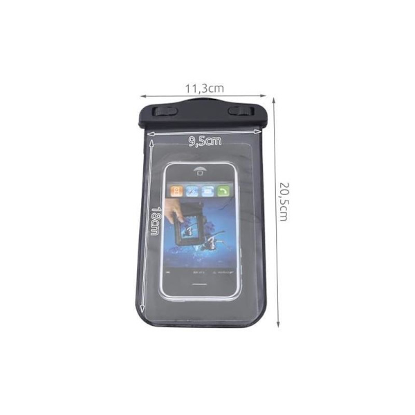 Universal vanntett etui for mobiler Transparent