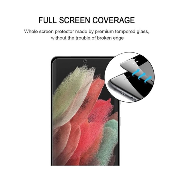 Samsung S22 Ultra FullFrame 3D 0,26mm 9H herdet glass Transparent