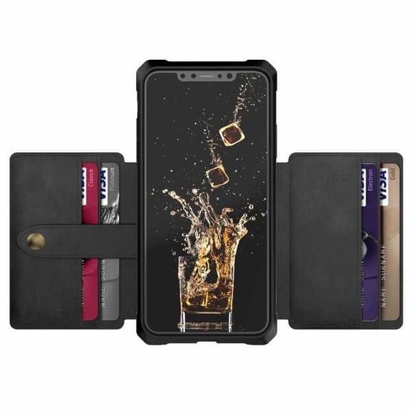 iPhone X Iskunkestävä Premium Cover 11-FACK Solid V4 Black